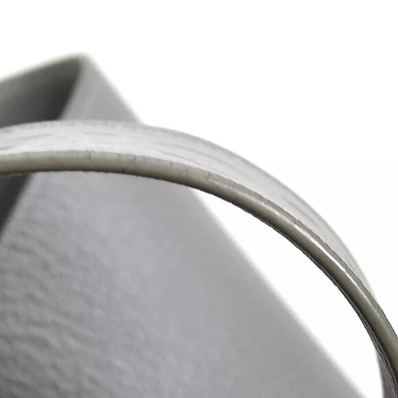 Auth BALENCIAGA North-South Shoulder Bag Gray Leather - Picture 6 of 15